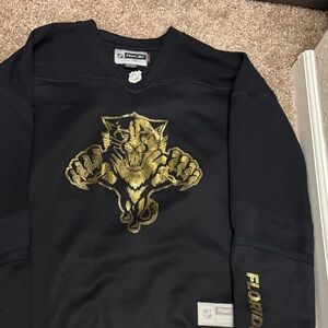 NHL Black and Gold FLORIDA panthers Jersey women